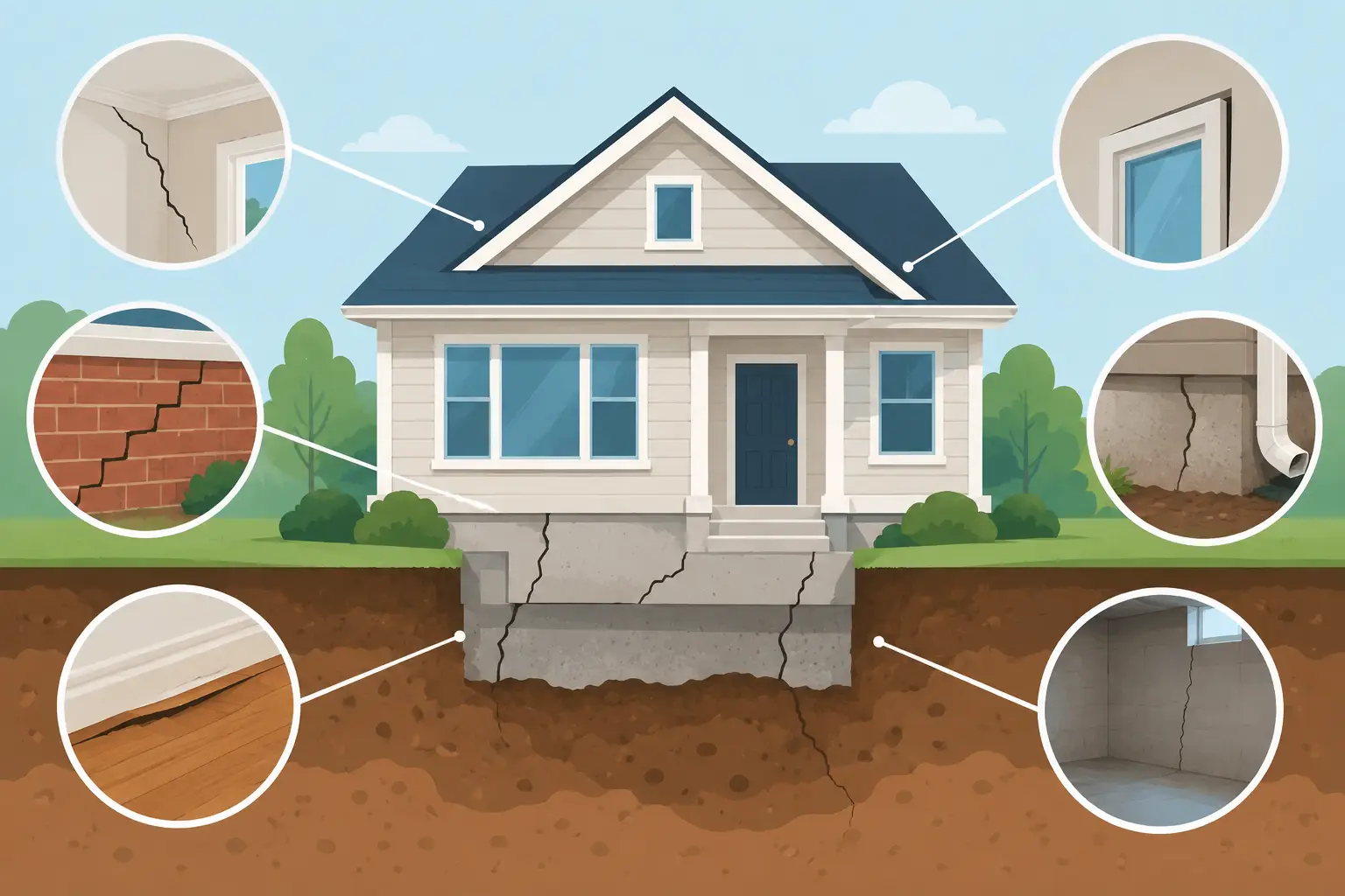 10 Signs of Foundation Problems in a House